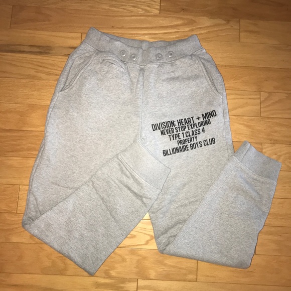Billionaire Boys Club Gray Sweatpants Mens SMALL - Picture 7 of 8